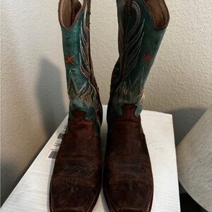 Twisted X Women's Heeled Boots - Brown and Green